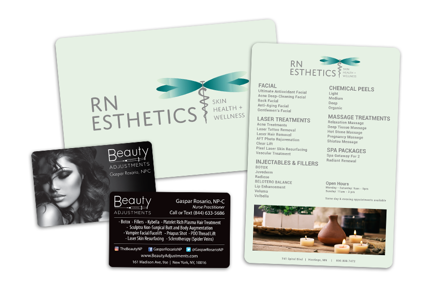 Esthetician Business Cards Recent Work Licened Esthetician Business